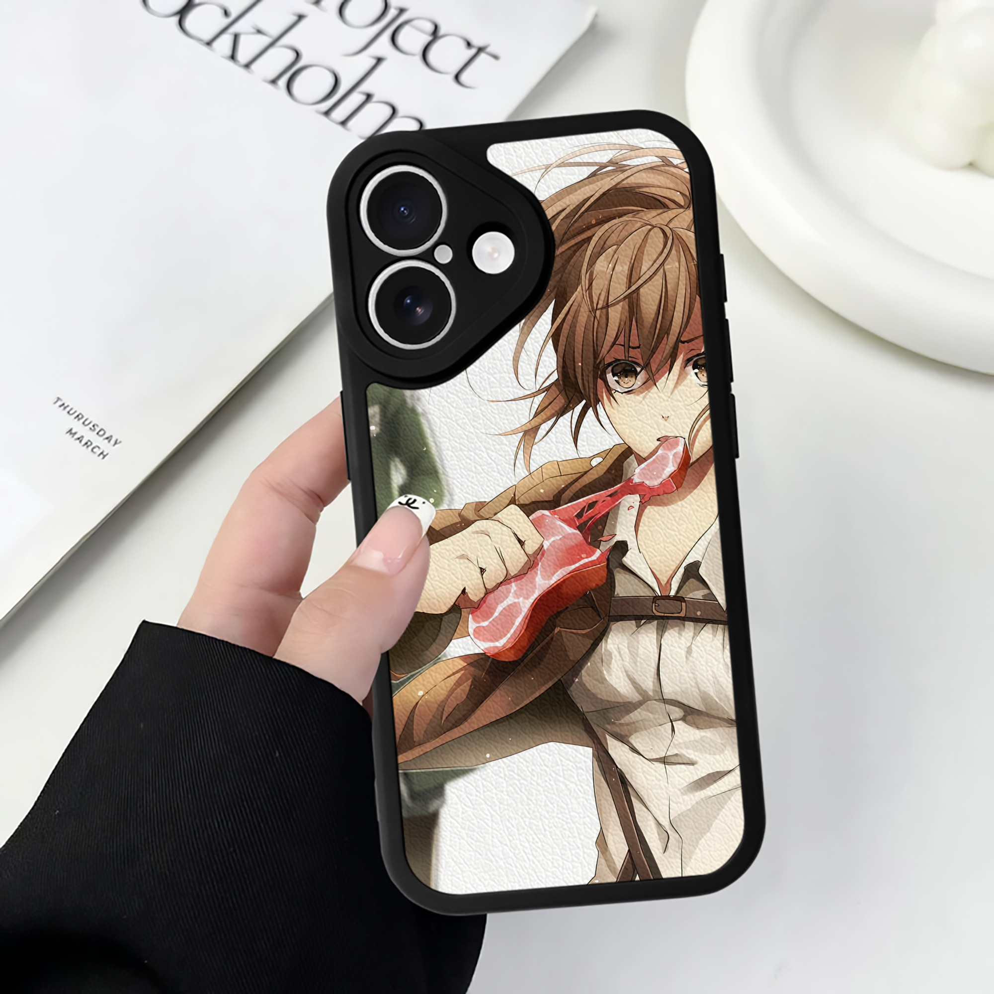 （画像用） 進撃の巨人 Attack on Titan 【iPhone 16シリーズ対応】シリコンスマホケース（レザー調） 材質：シリコン